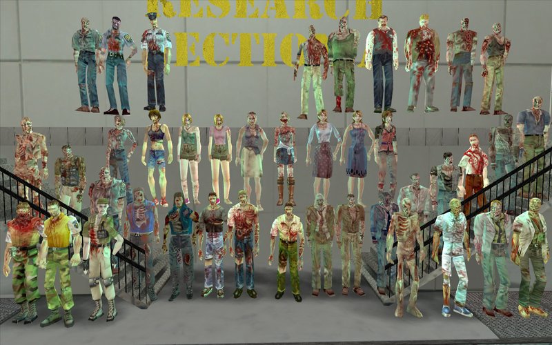 Gta San Andreas Zombies From Re And Mod Gtainside